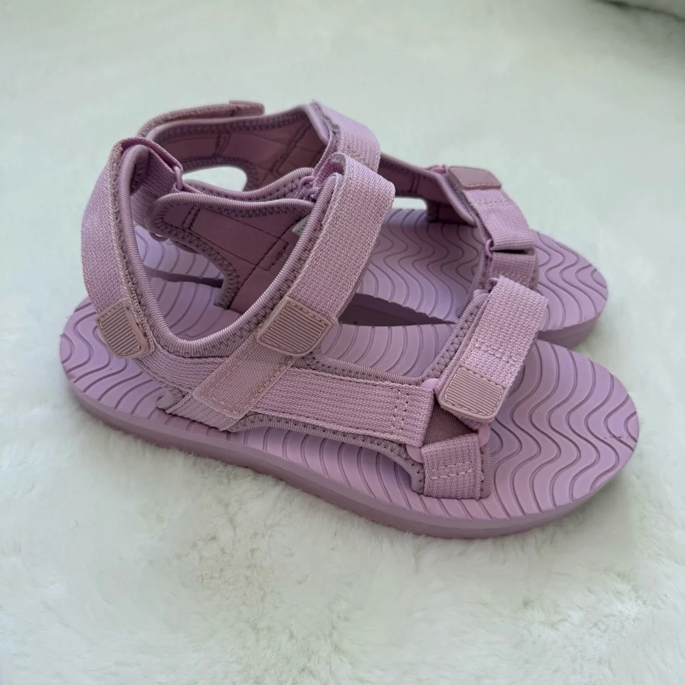 NEW Universal Thread Pink Lavender Velcro Sandals Rubber Sole Target